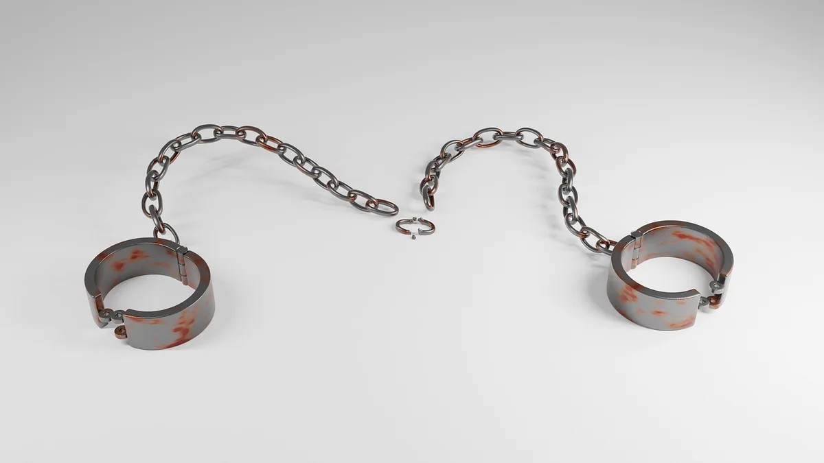 Person finding independence and strength